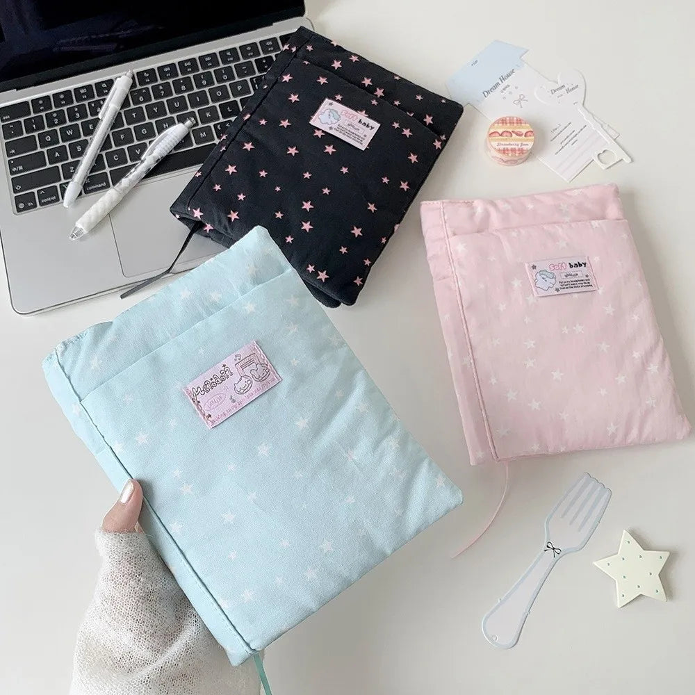 Star Print Book Sleeve – A5 Notebook & Journal Protector Pouch Notebook Sleeve Pouch HIP
