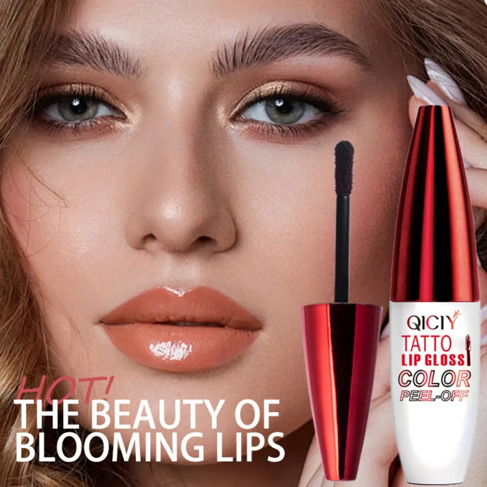 4 Color Liquid Peel-off Lip Gloss Waterproof Long-lasting Matte Lipstick Non-stick Cup Makeup Moisturizing Lip Tattoo Pigment HIP