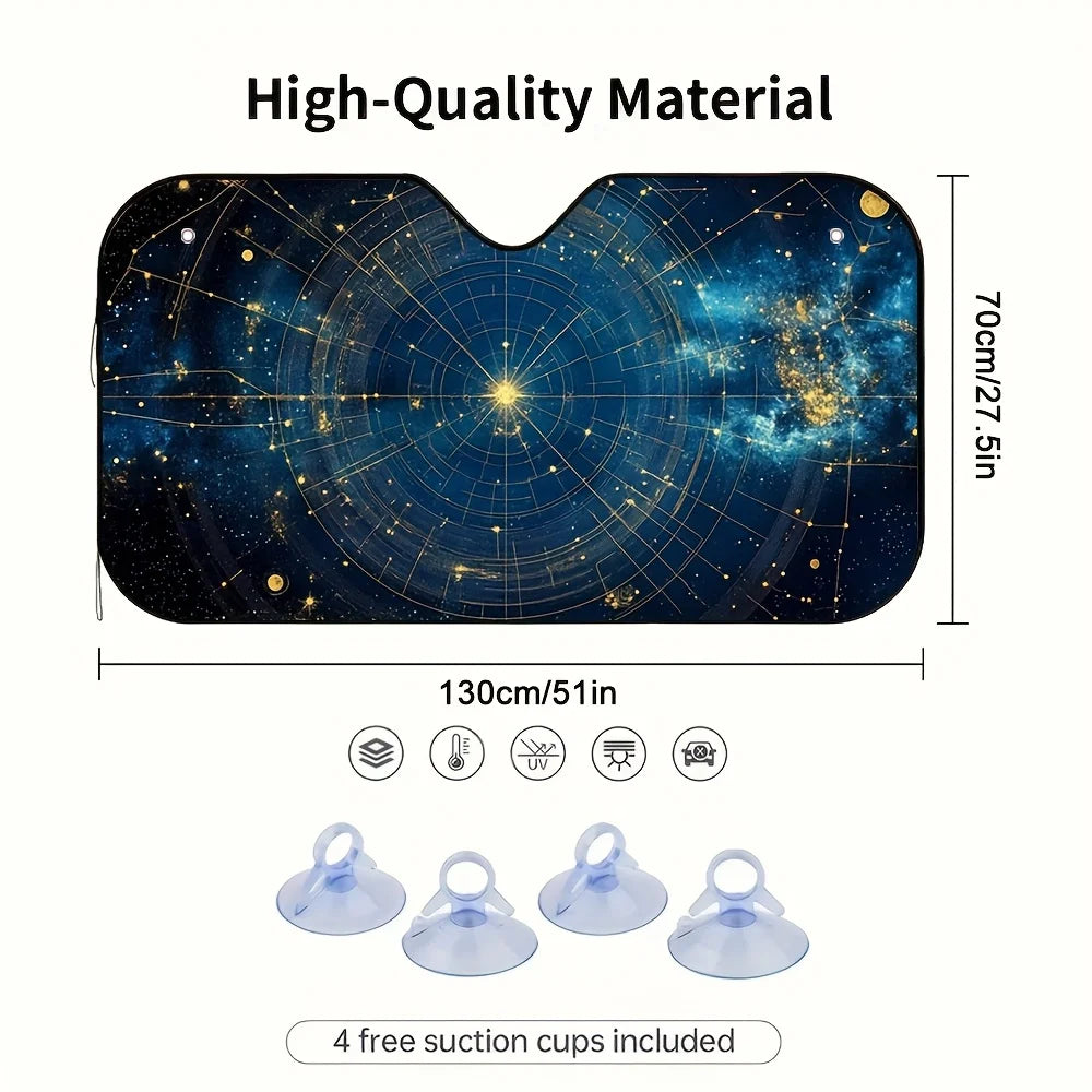 Celestial Star Map Car Sun Visor Cover | Cool Interior Car Sun Visor Cover HIP