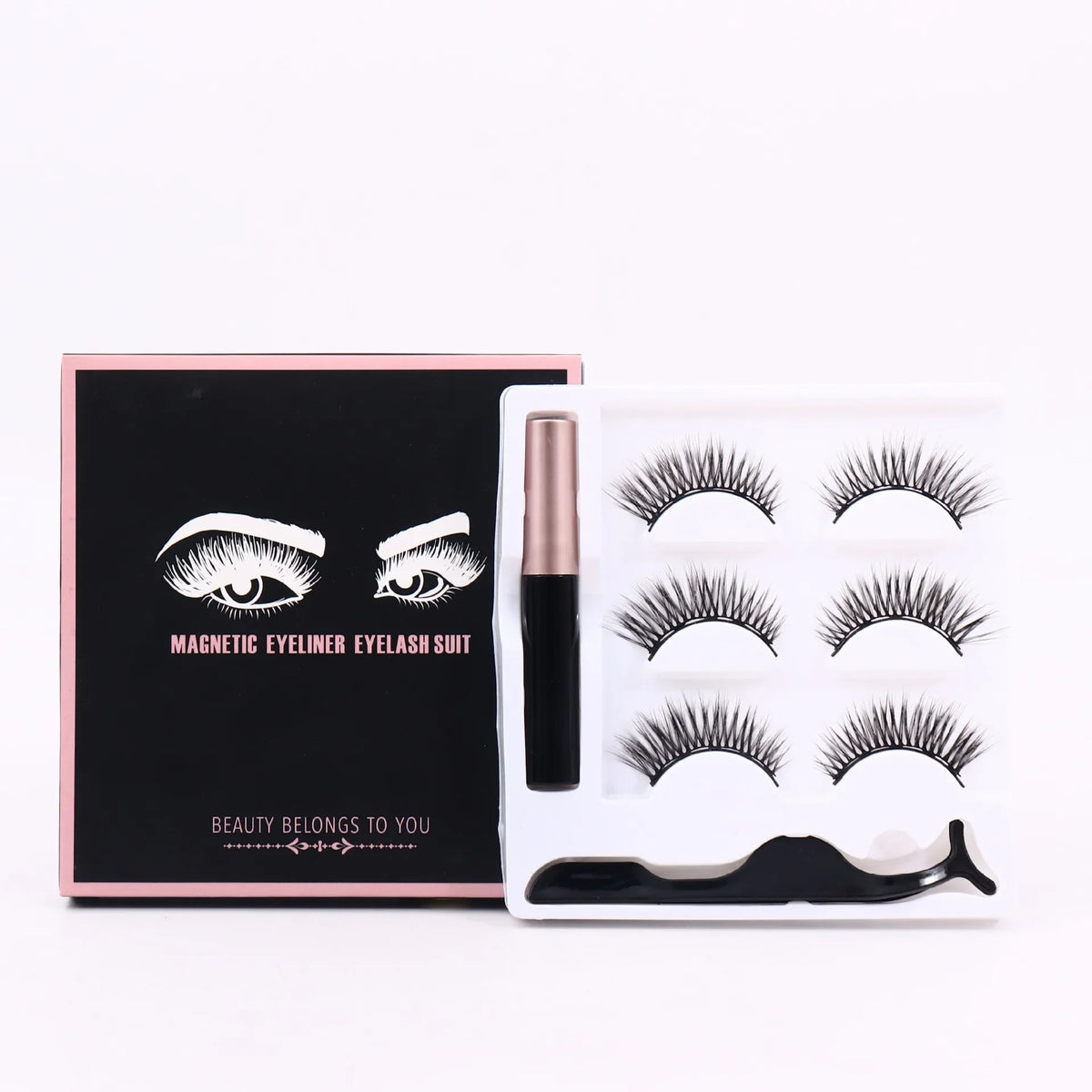 Magnetic False Eyelashes Set 5/7/10 Pairs – No Glue Needed