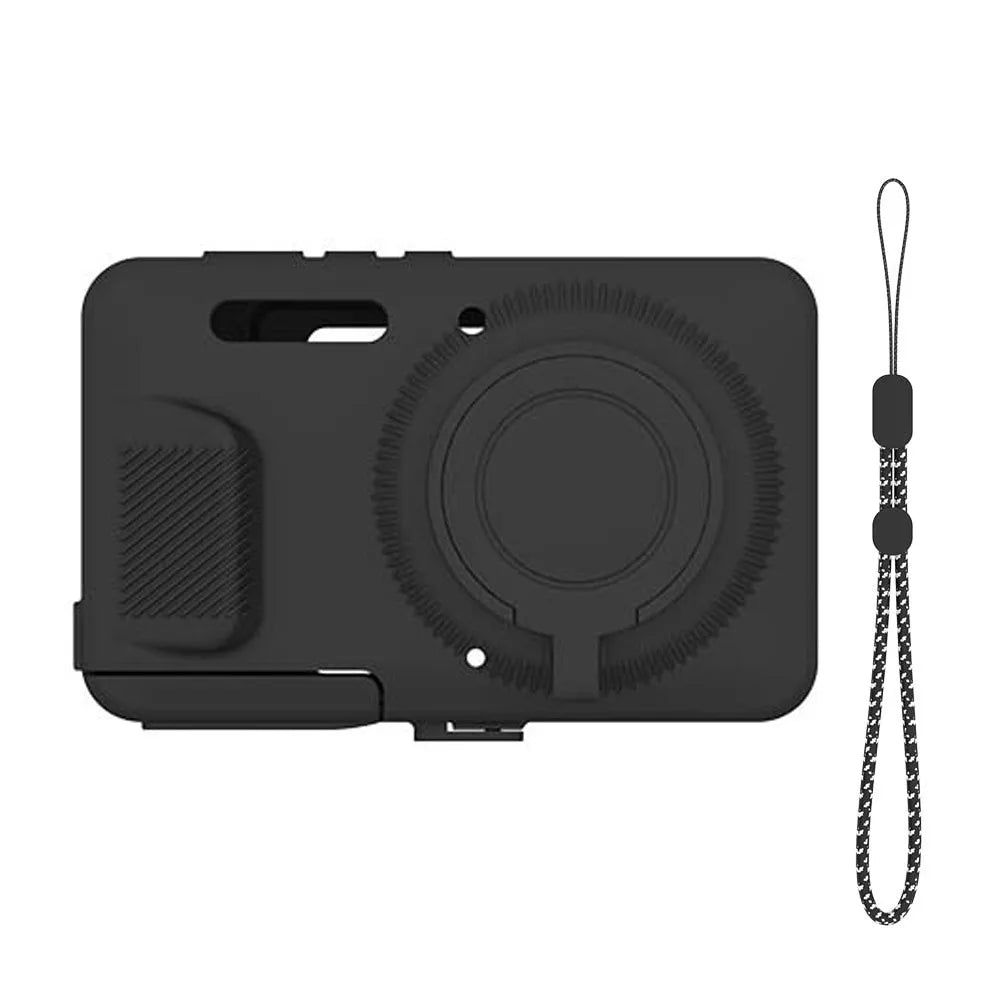 Silicone Case with Lanyard for Kodak PIXPRO FZ55 | Shockproof Camera Protective Case HIP Black