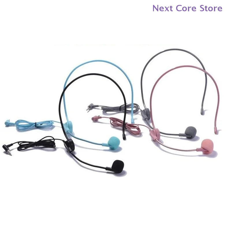 Head-Mounted Wired Headset Microphone – 3.5mm Plug Headset Microphone HIP
