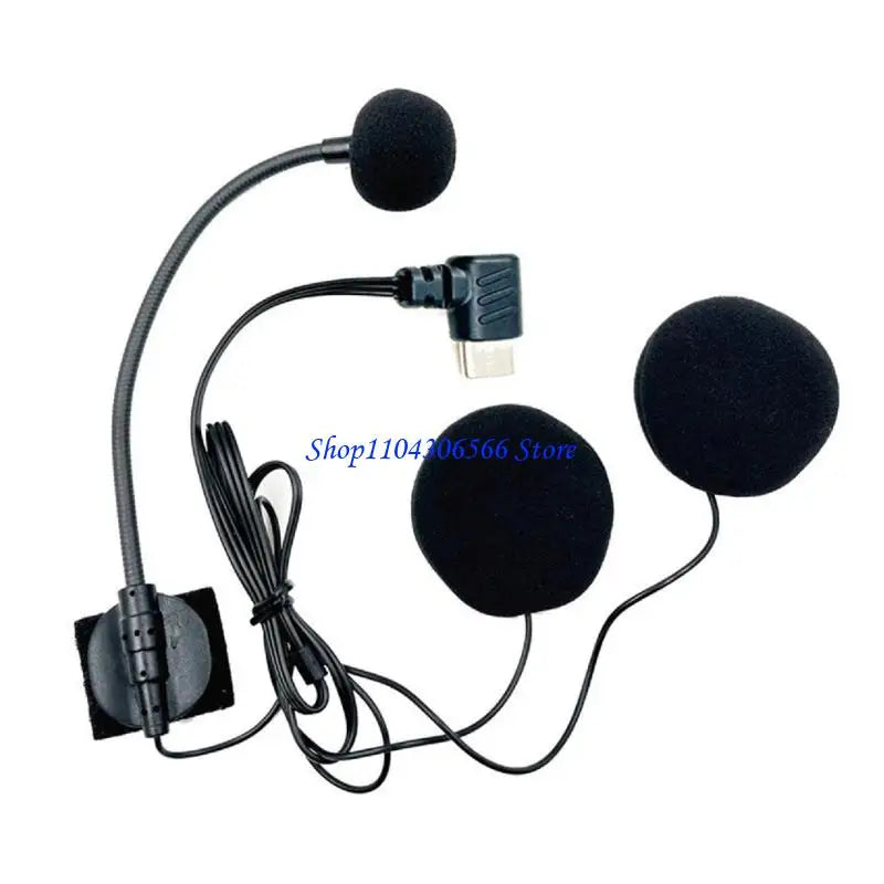 Noise-Canceling Helmet Microphone with Type-C Charging | HIP Helmet Headset Microphone HIP
