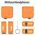 TPU Transparent Case for Nothing Ear 3 – Shockproof Cover Earphone Protective Case HIP Orange