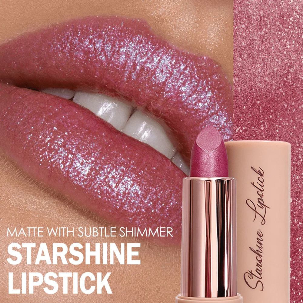 JUJU Dream Shimmer Metallic Lipstick – Waterproof & Moisturizing Metallic Lipstick HIP