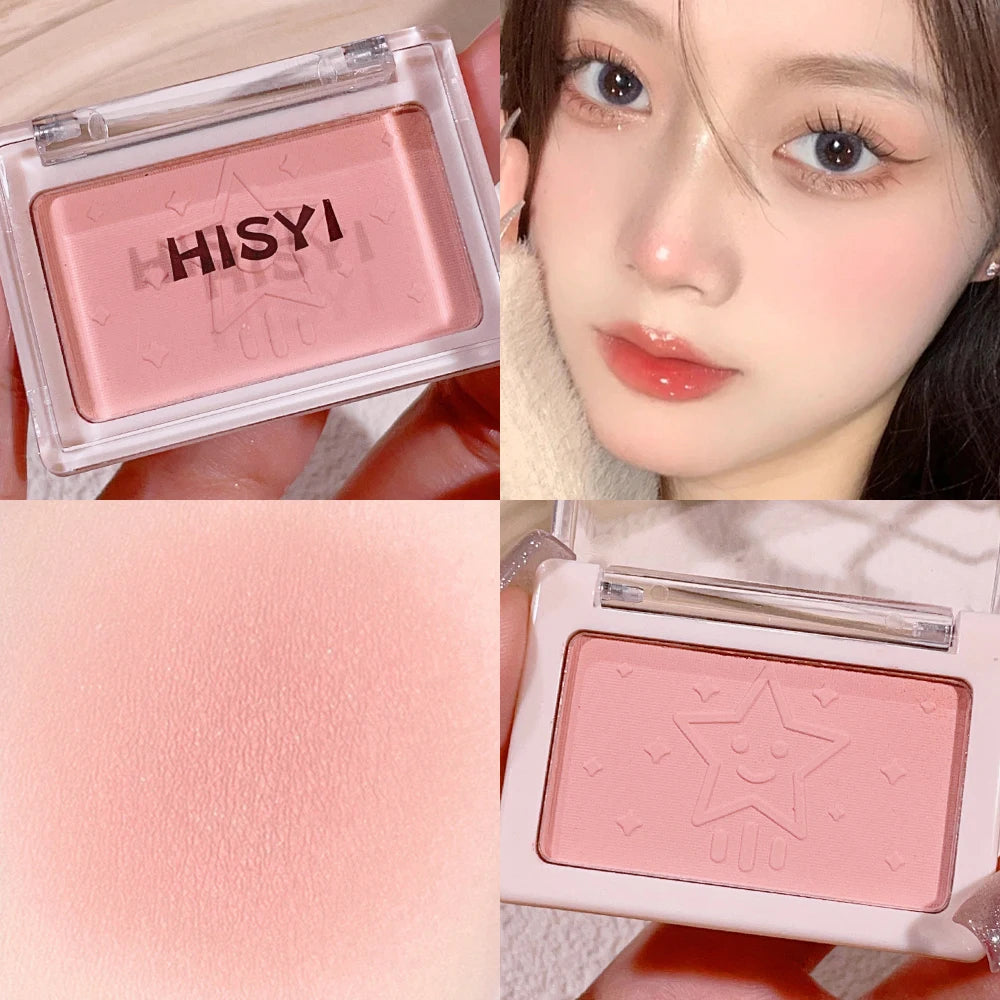 HISYI Honey Powder Blush – 6 Shades, Luminous Glow Powder Blush HIP