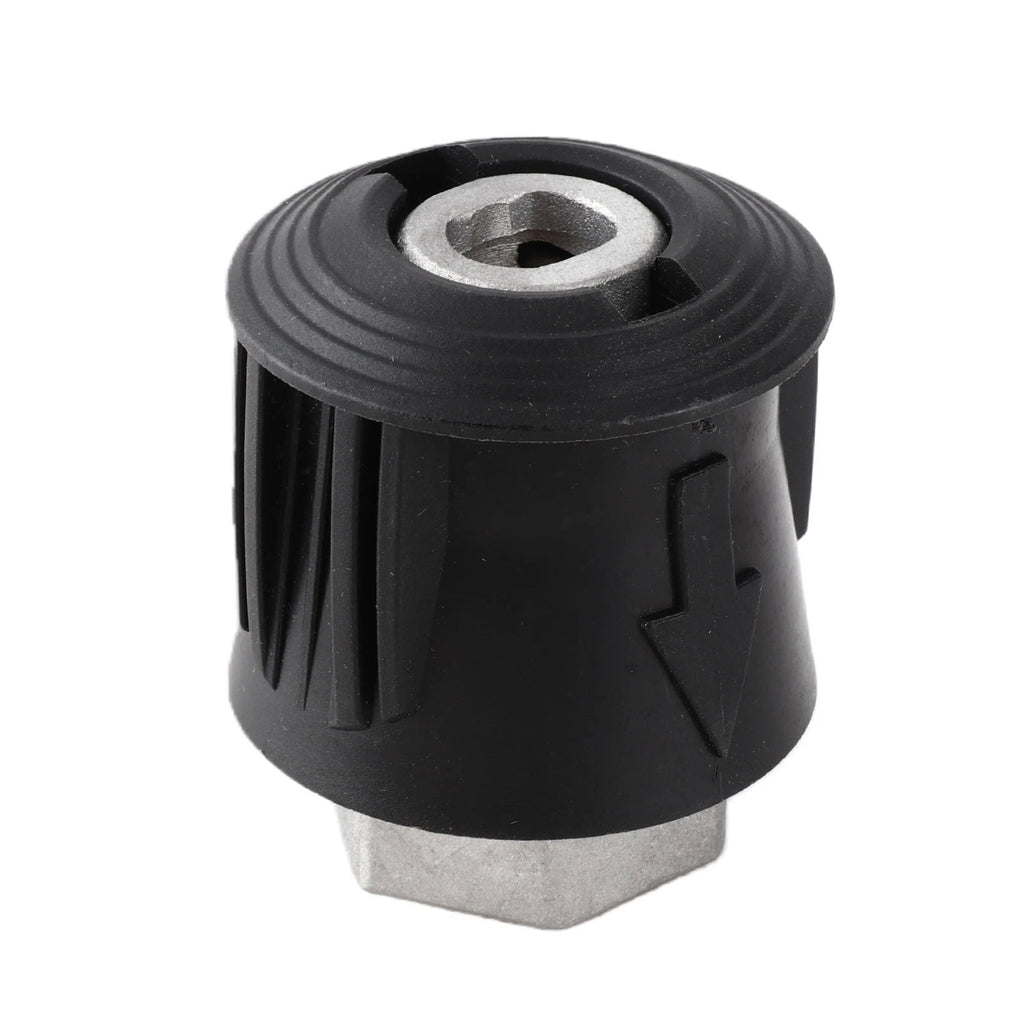 M22 14MM Pressure Washer Adapter Lightweight Leakproof Efficient Cleaning Aluminum Pressure Washer Quick Connector for Garden HIP black