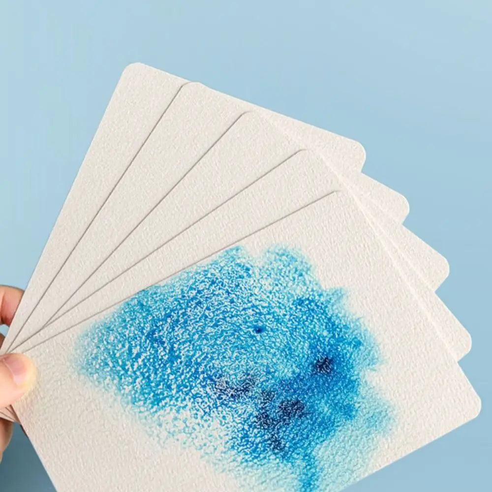50-Sheet Watercolor Paper Set – Square, Round & Rectangle Watercolor Paper Set HIP