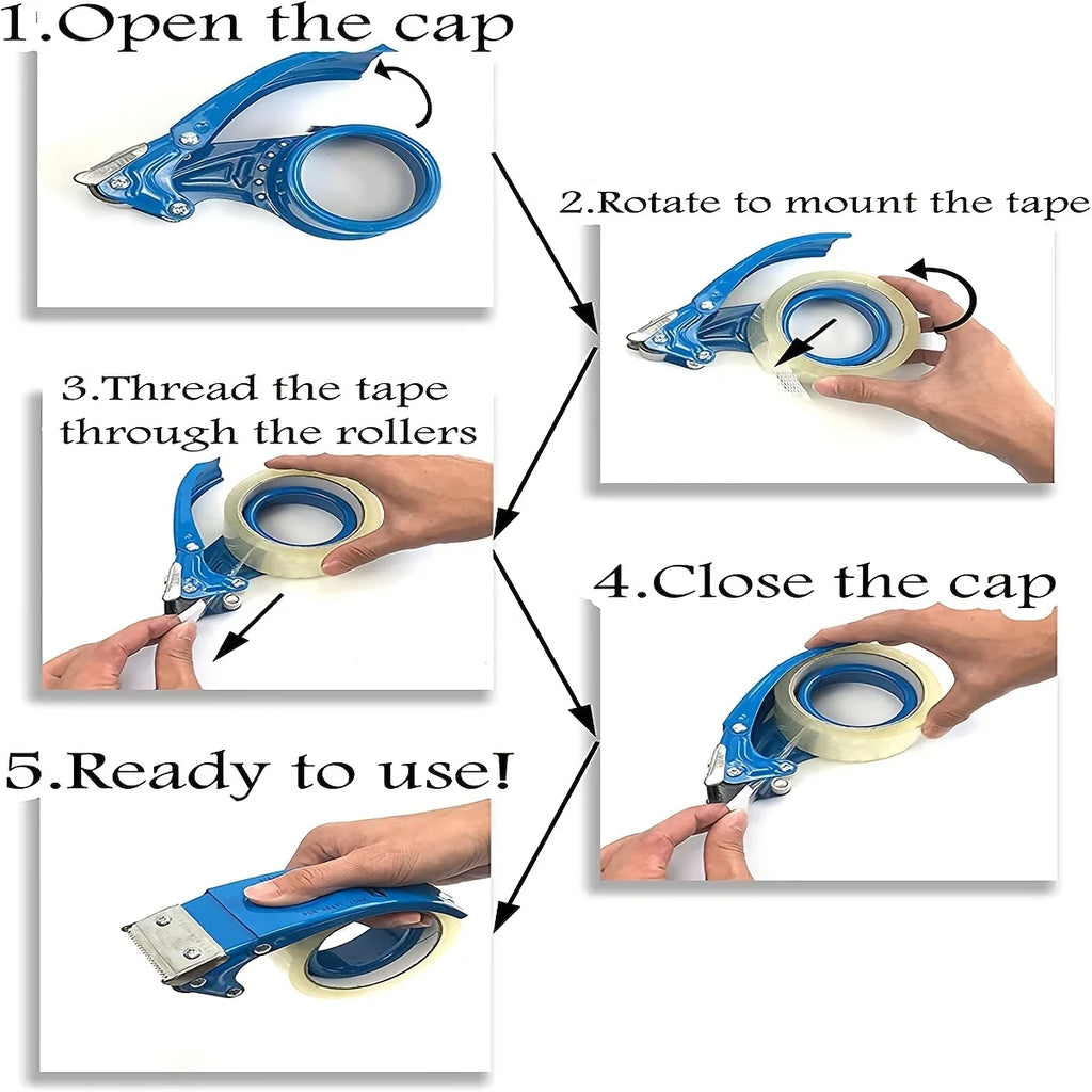 Wide Tape Cutter Dispenser – 10° Sloped Heavy-Duty Sealer Tape Cutter Dispenser HIP