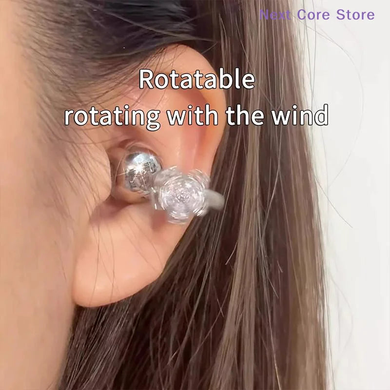 Rhinestone Flower Earbud Clip – Shining Earphone Accessory Earbud Accessory Charm HIP