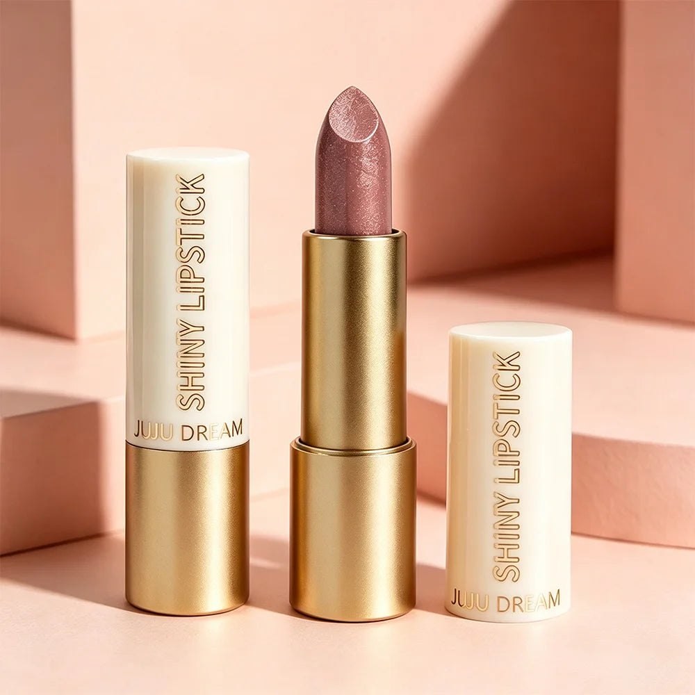 JUJU Dream Shimmer Metallic Lipstick – Long-Lasting Moisturizing Metallic Shimmer Lipstick HIP