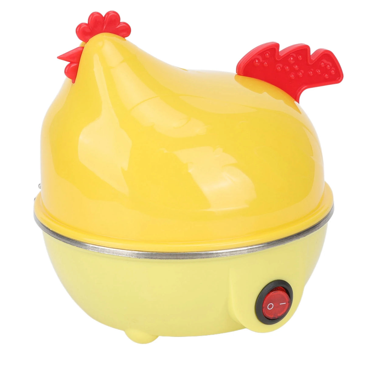 Electric Egg Cooker Multifunction Chicken Shape Rapid Egg Boiler 7 Egg Capacity Automatic Shut Off Mini Breakfast Machine HIP