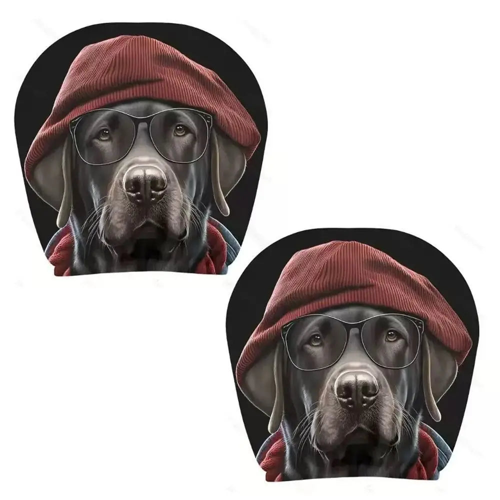2-Pack Santa Claus Car Seat Headrest Covers – Festive Fit Car Seat Cover HIP