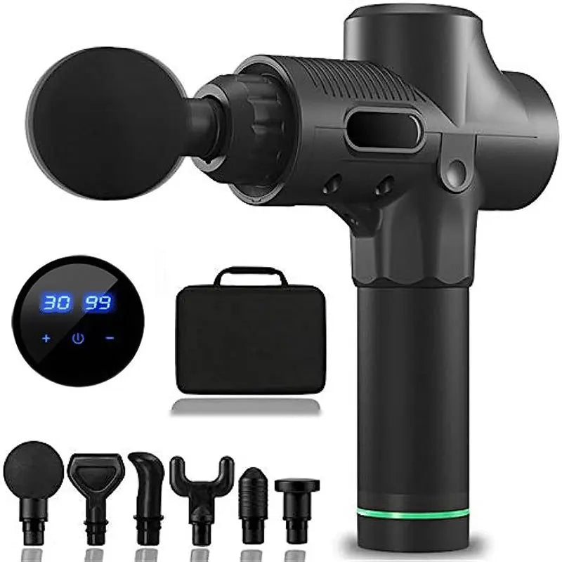 PAQIN USB Mini Massage Gun – Muscle Relaxation Device Mini Massage Gun HIP 30GEAR BLACK Type C Charge