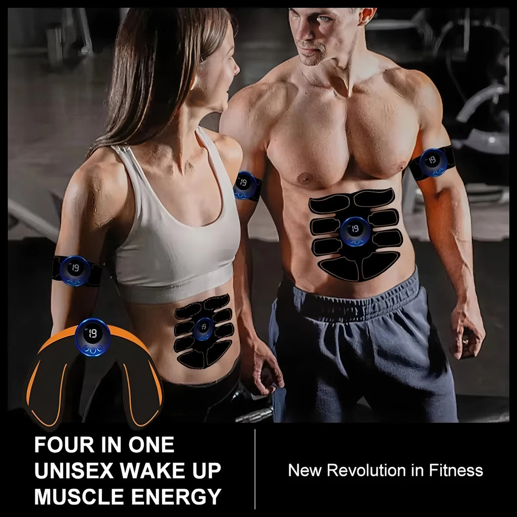 AXH Portable EMS Muscle Toner – Wireless Rechargeable Trainer EMS Muscle Trainer HIP