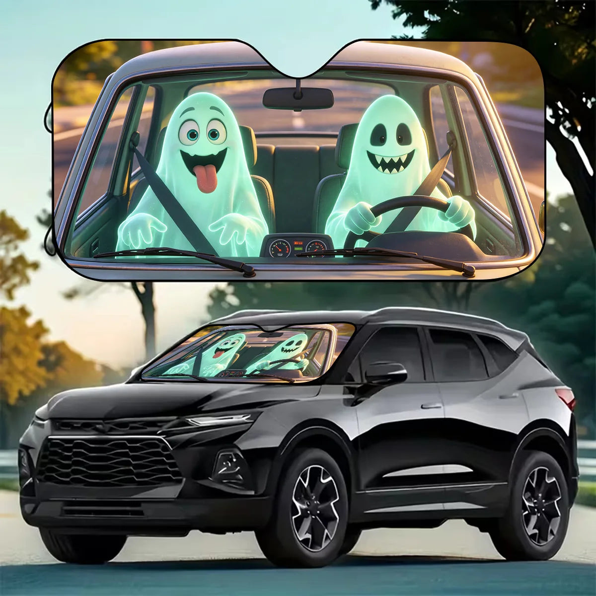 Foldable Cartoon Car Windshield Sunshade – UV & Heat Block Car Windshield Sunshade HIP