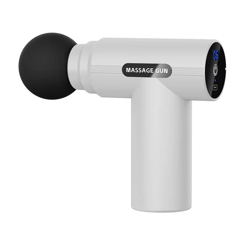 Mini Massage Gun – Portable USB Rechargeable Muscle Massager Mini Massage Gun HIP White