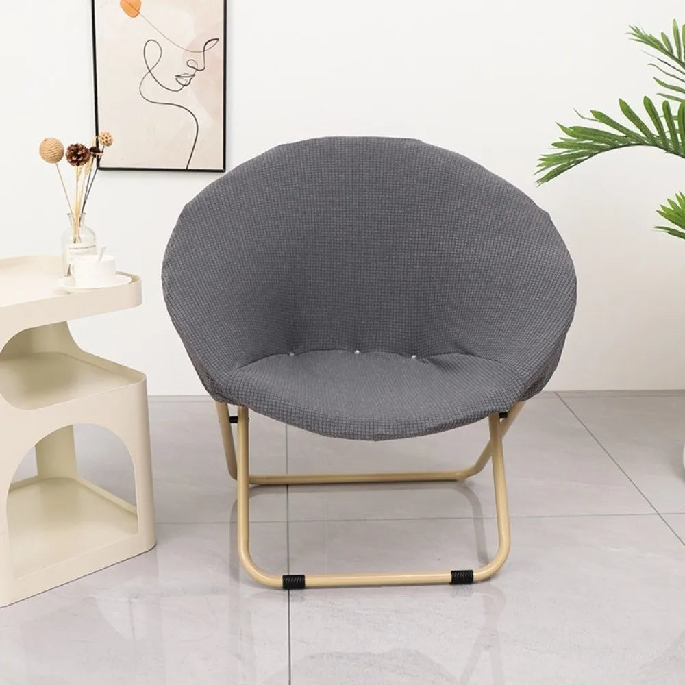 Round Knitted Saucer Chair Cover – Stretchy Spandex Fit Saucer Chair Cover HIP