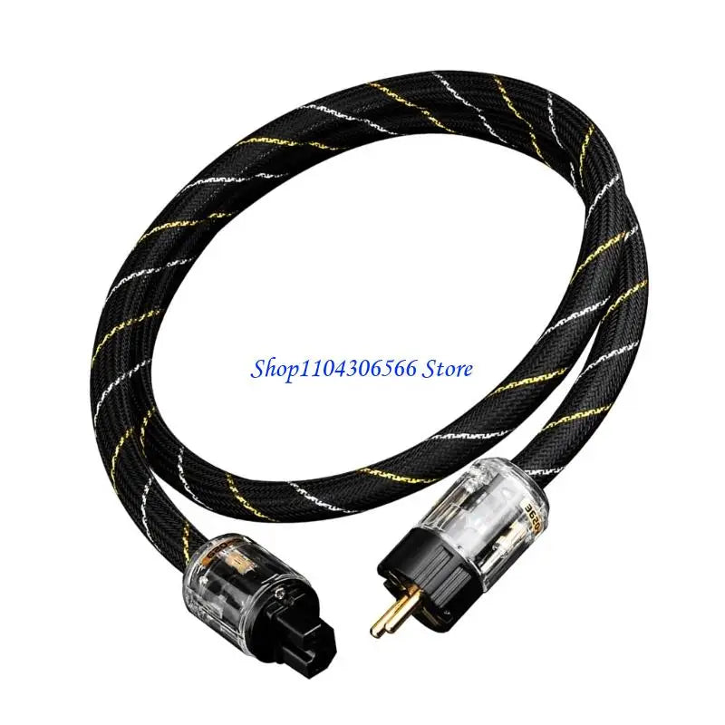 HiFi Power Cord Gold-Plated Contacts – Low Noise Audio Cable HiFi Power Cable HIP