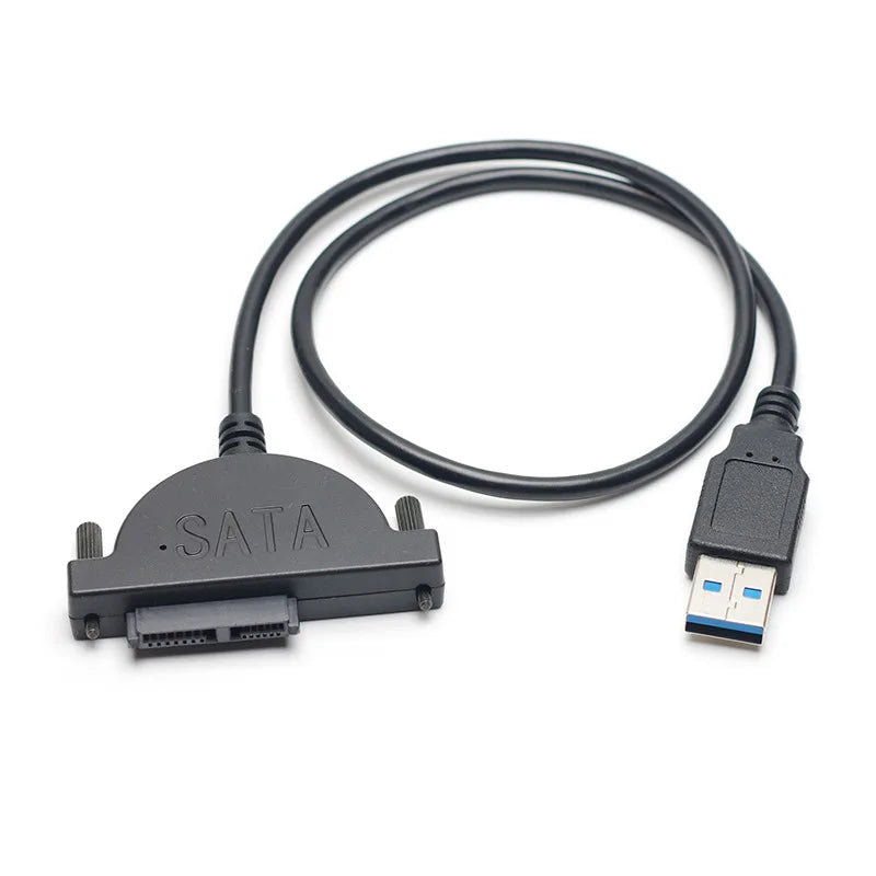 USB 2.0 to SATA 7+6 Pin CD/DVD-ROM Drive Adapter Cable USB to SATA Adapter HIP