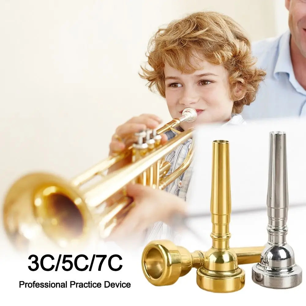 3C 5C 7C Trumpet Mouthpiece – Gold & Silver Brass Trumpet Mouthpiece HIP