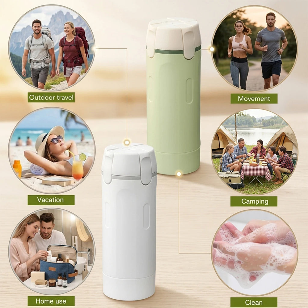 4-in-1 Leakproof Travel Dispenser Bottles – 120ml Refillable Travel Dispenser Bottles HIP