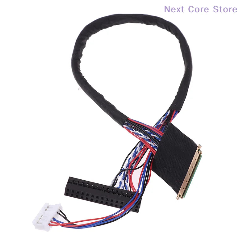 40 Pin 6-Bit LVDS Screen Cable for LED LCD Displays | 3.3V LVDS Display Cable HIP