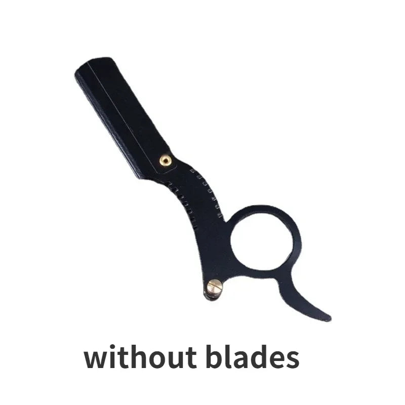 Foldable Barber Razor – Double Edge Stainless Shaving Tool Foldable Barber Razor HIP C619-black