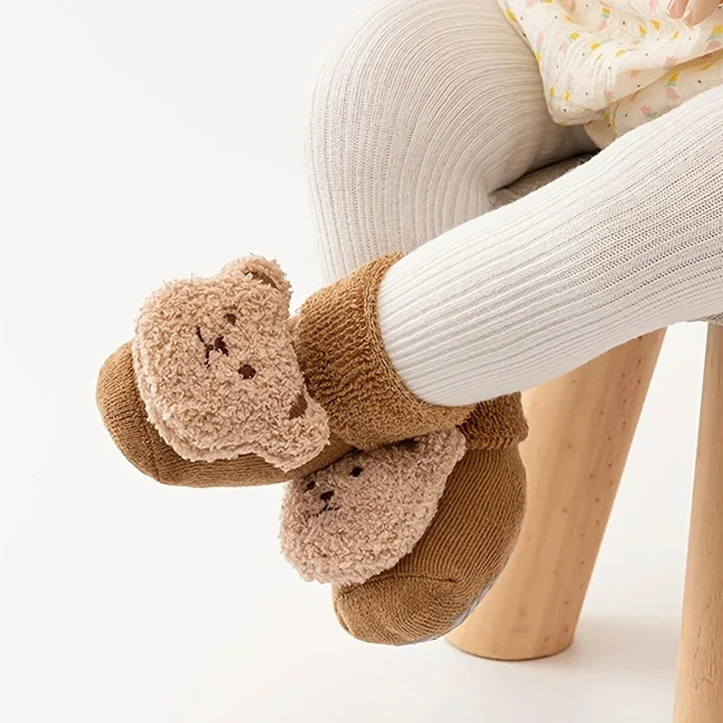 Baby Bear Anti-Slip Thicken Cotton Socks for Toddlers Toddler Socks HIP