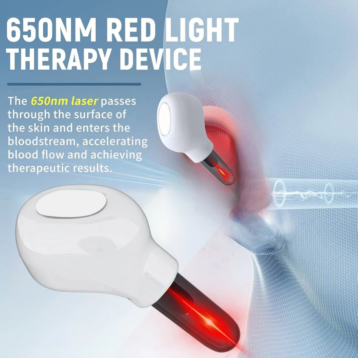 650nm Red Light Therapy Ear & Nasal Laser Care Device Ear Light Therapy Device HIP