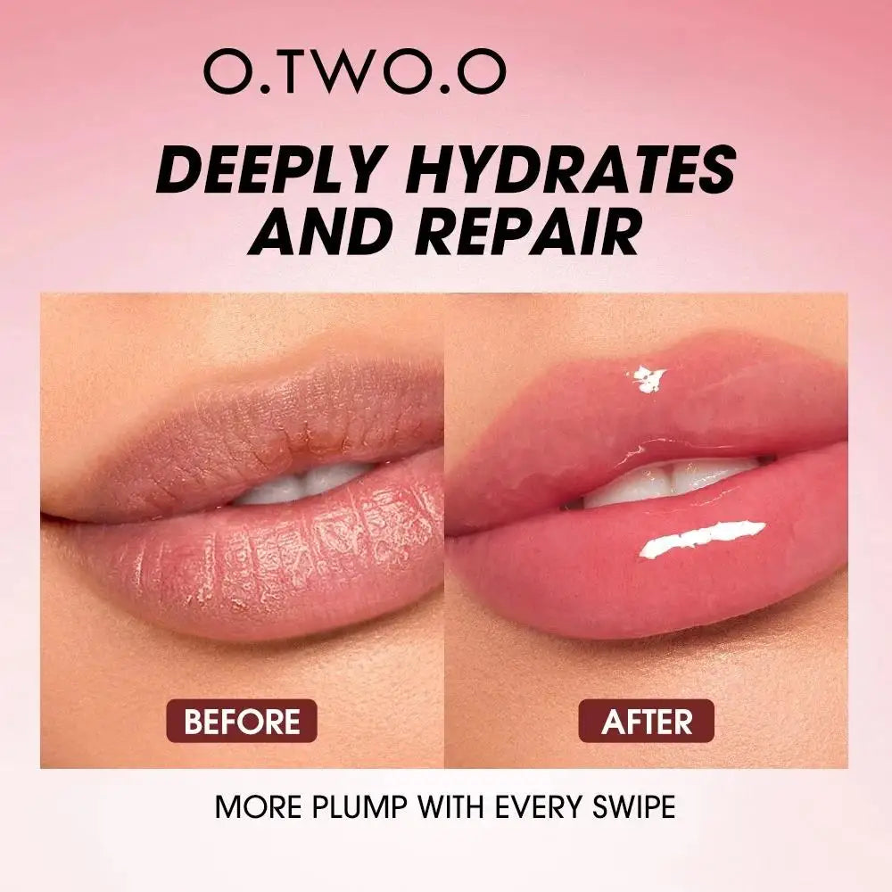 O.TWO.O Lip Oil Gloss Plumper – Moisturizing, Non-Sticky Lip Oil Gloss HIP