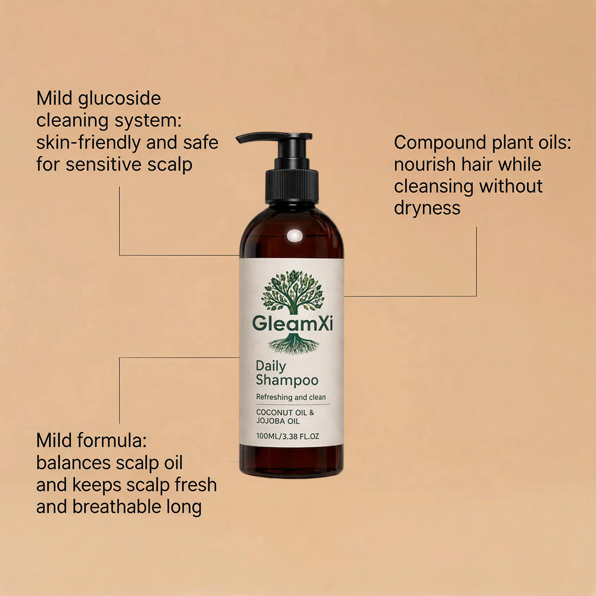 Coconut Oil Daily Shampoo – Volumizing & Smoothing | HIP Nourishing Shampoo HIP