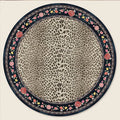 Pink Round Leopard Print Rug – Soft, Non-Slip & Washable Area Rug HIP GU6921-YZ Diameter 150cm