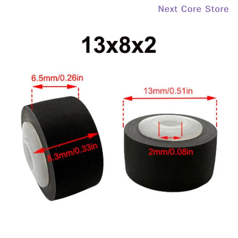 Rubber Pinch Roller Belt Pulley 13x8.3x6.5x2mm Cassette Deck Cassette Deck Part HIP