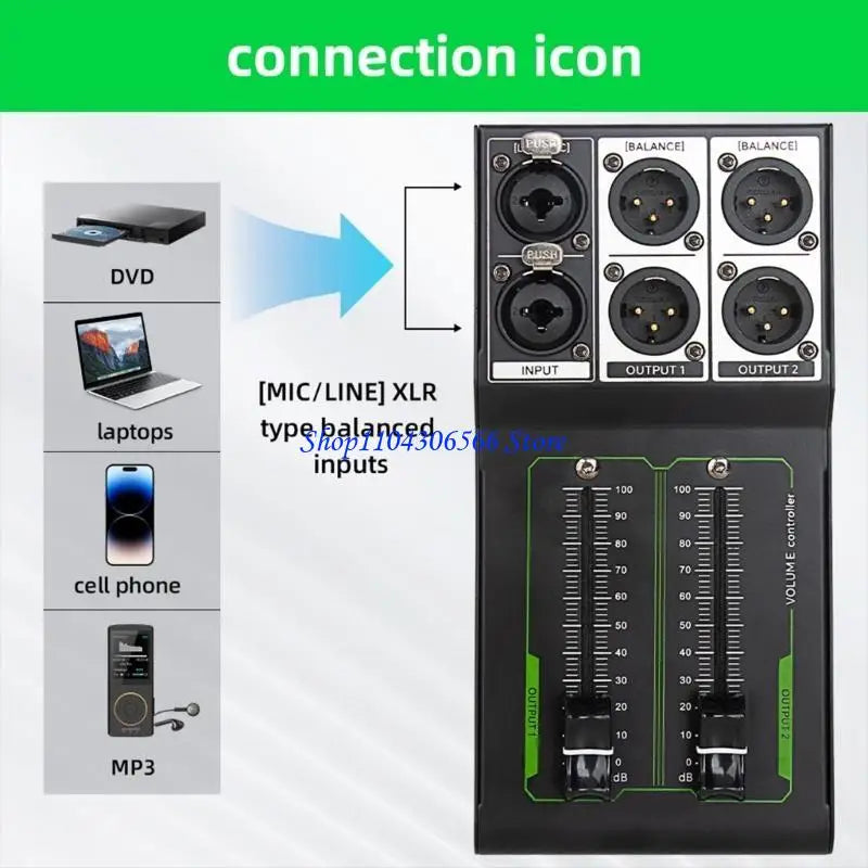 Metal Volume Controller for Microphones & Speakers – Plug & Play Audio Volume Controller HIP CN