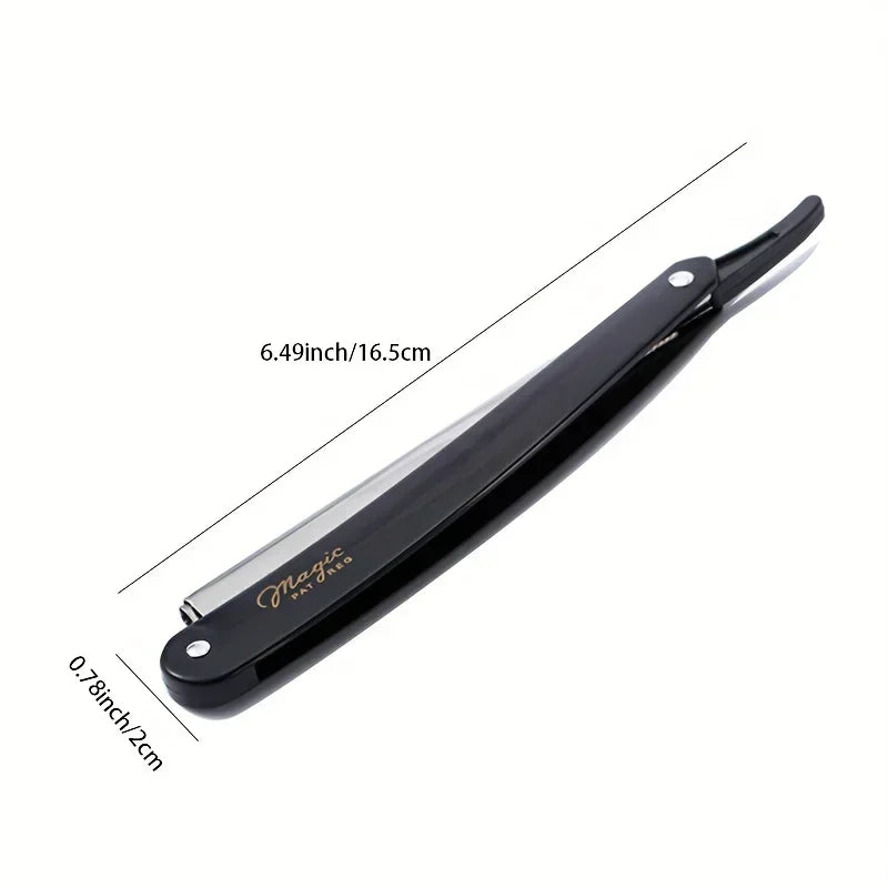 Professional Folding Straight Edge Barber Razor + Blades Straight Edge Razor HIP