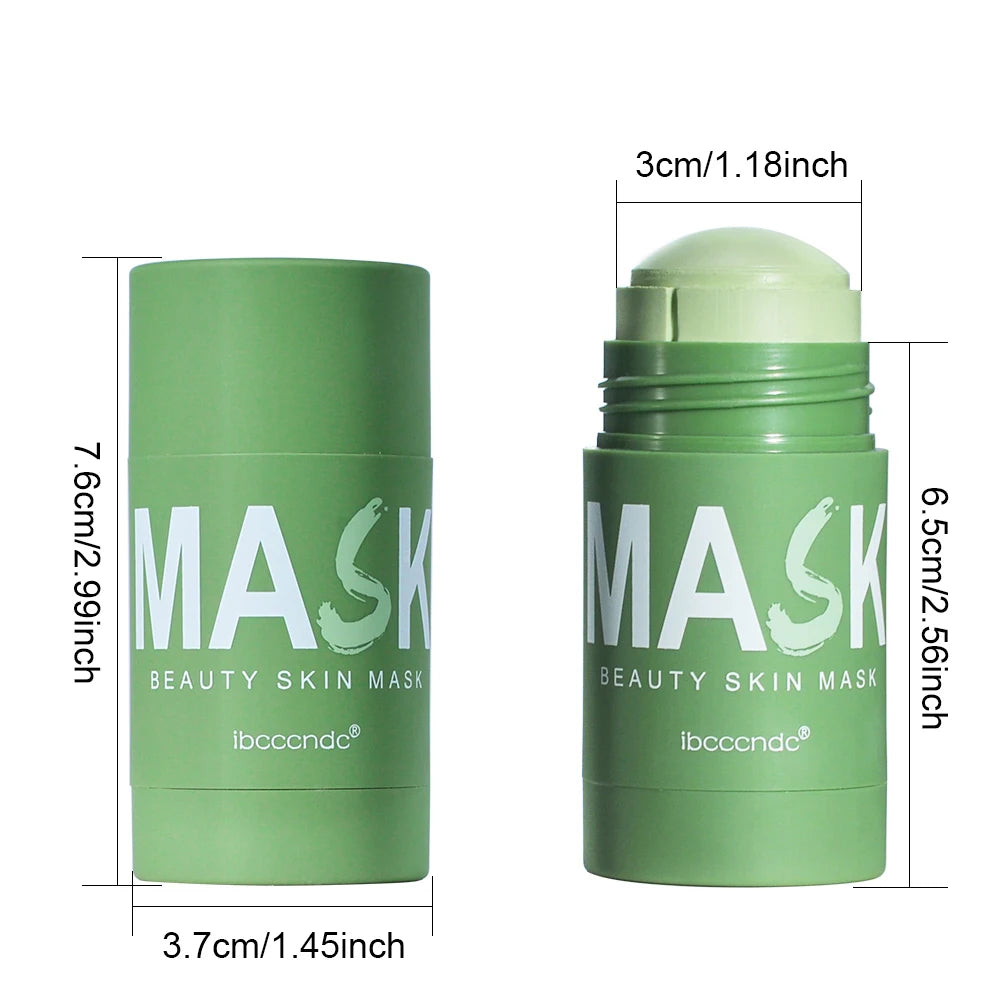 Face Clean Mask Green Tea Cleansing Stick 40g Mask Shrink Pores Deep Blackhead Remover Facial Cleansing Moisturizing Skincare HIP