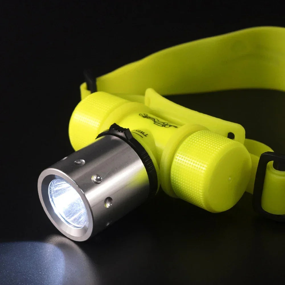 Diving LED Headlamp T6 LED Underwater Diving Headlight Outdoor Camping Fishing Dive Flashlight Head Light Torch Waterproof HIP