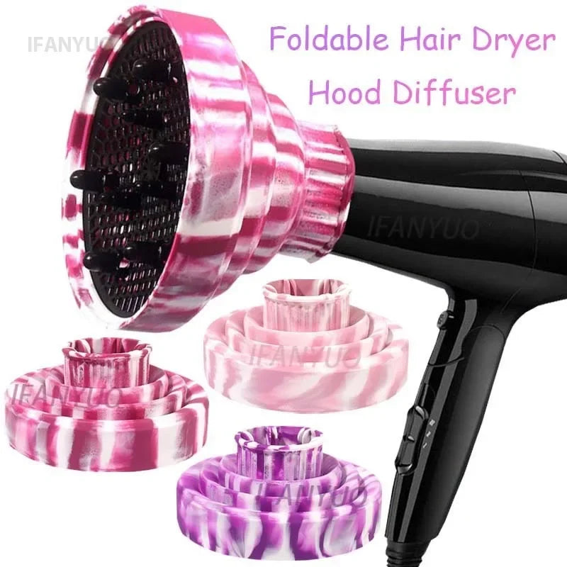Foldable Silicone Hair Dryer Diffuser Hair Styling Tool Accessories Suitable Universal Hair Curl Drying Shaping Diffuser Cover HIP