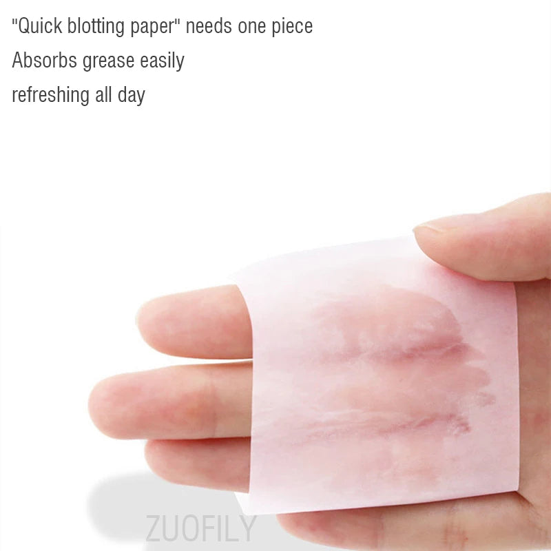 100Pcs/box Face Oil Blotting Paper Protable Matting Face Wipes Facial Cleanser Oil Control Oil-absorbing Face Cleaning Tools New HIP