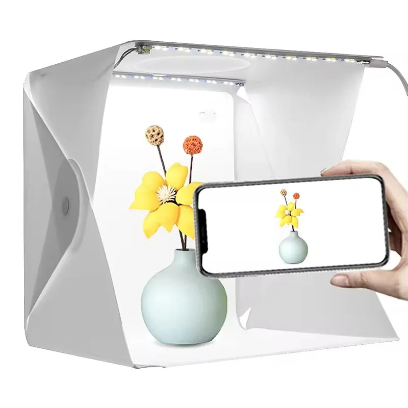 LED Folding Photo Light Box Studio – 6 Backdrops | SEamopar Photo Light Box HIP