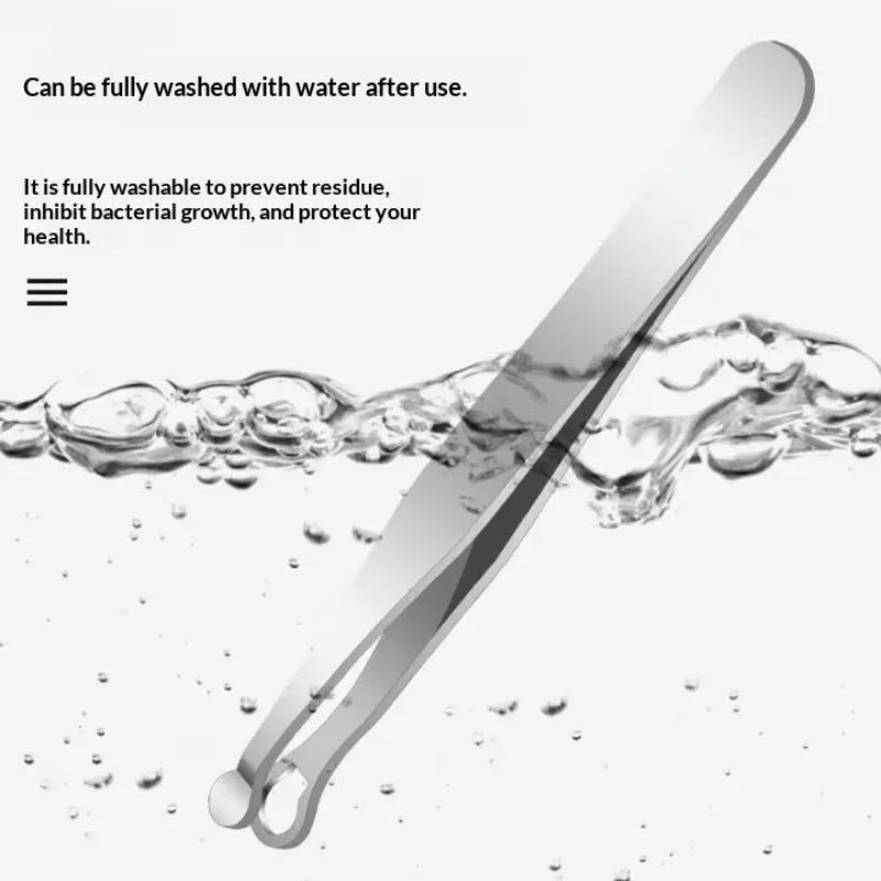 Stainless Steel Nose Hair & Eyebrow Trimmer Tweezers Grooming Tweezers HIP