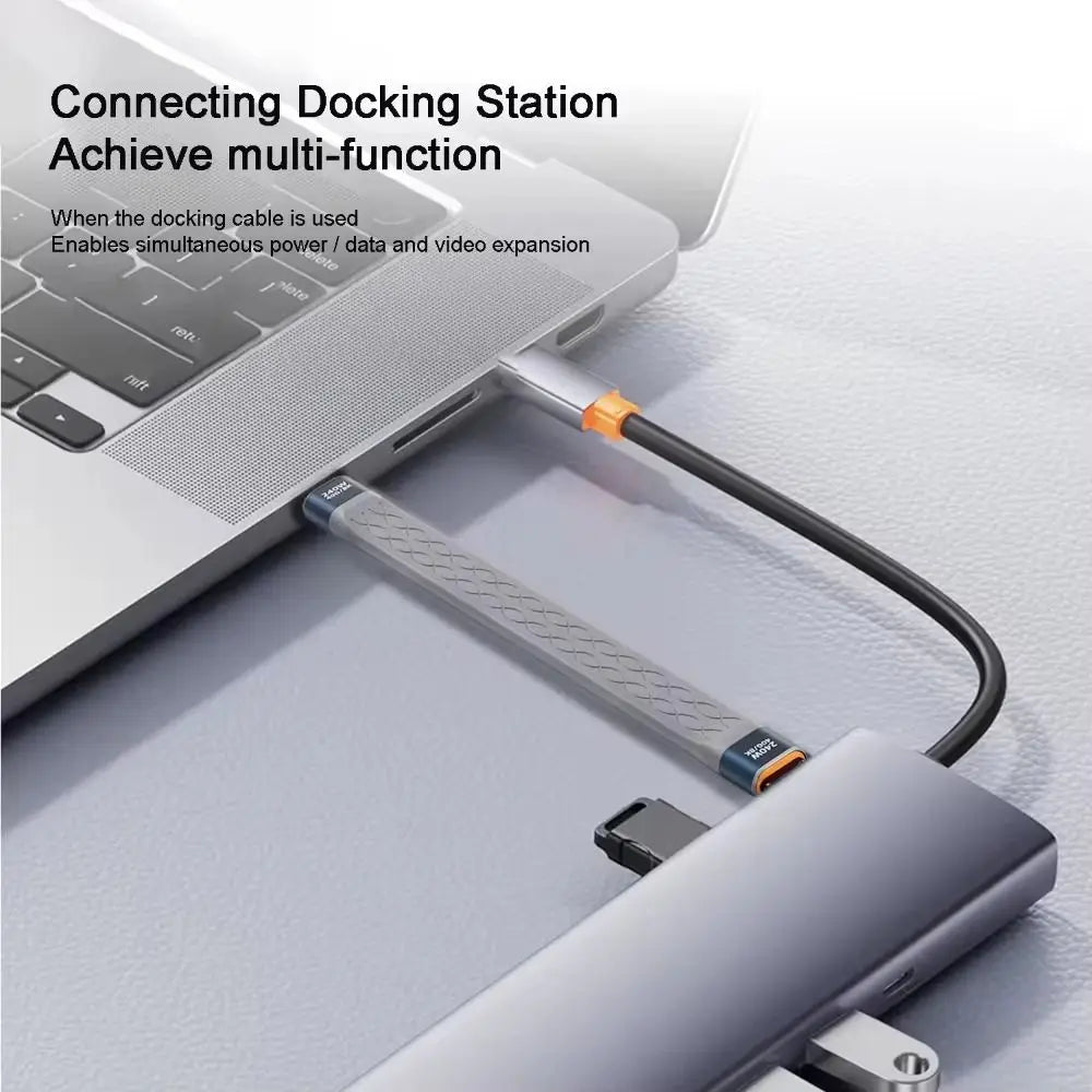 USB4.0 Flexible Cable – 240W PD, 8K 60Hz, 40Gbps | Short USB-C Data Cable HIP