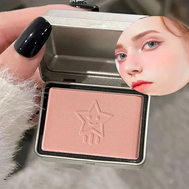 HISYI Matte Blush Powder – Nude Pink Fog Finish | 6g Powder Blush HIP