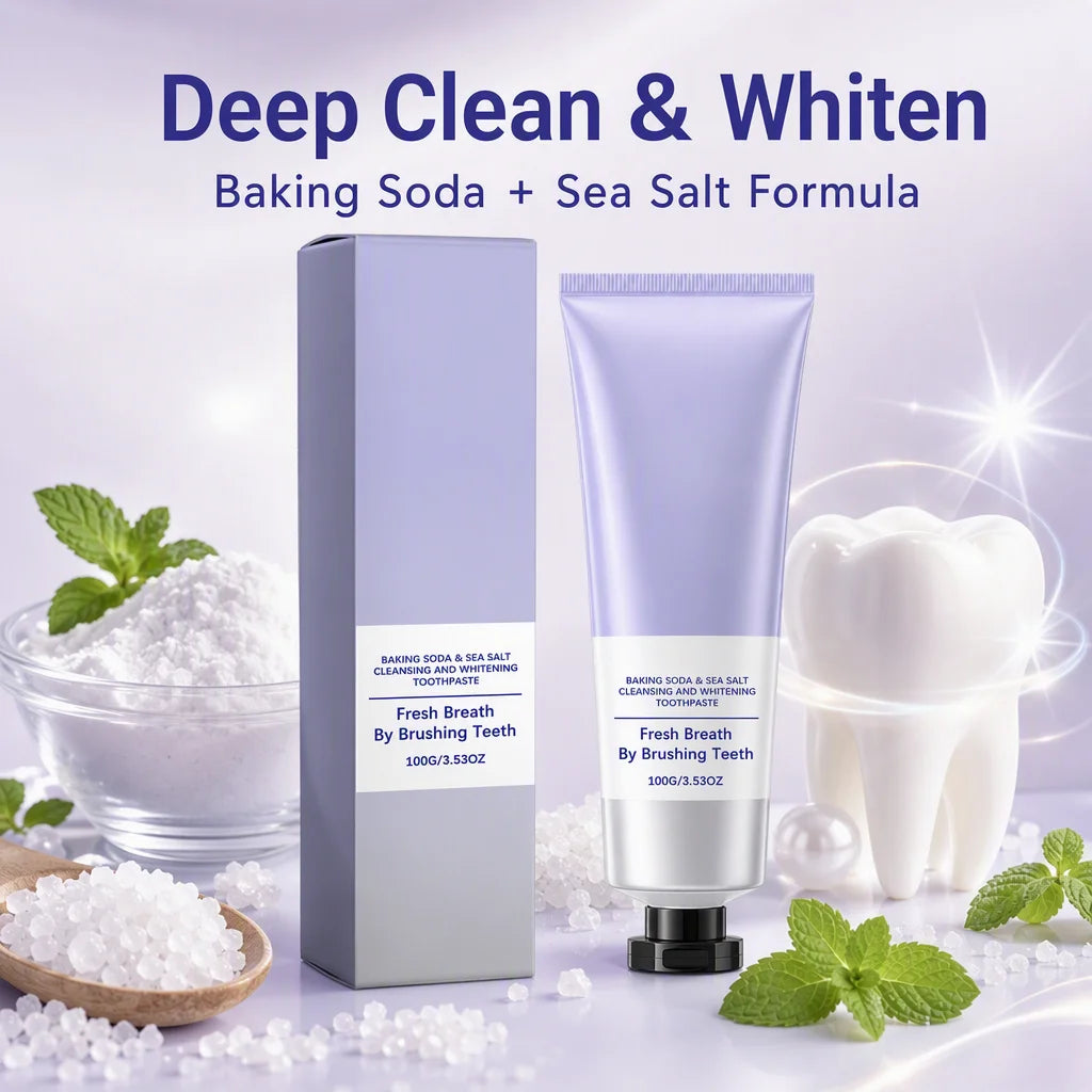 Mint Baking Soda Toothpaste – Stain Remover & Fresh Breath Whitening Toothpaste HIP