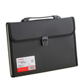 A4 Expanding Accordion File Folder – 13 Pocket Organizer Expanding File Folder HIP black