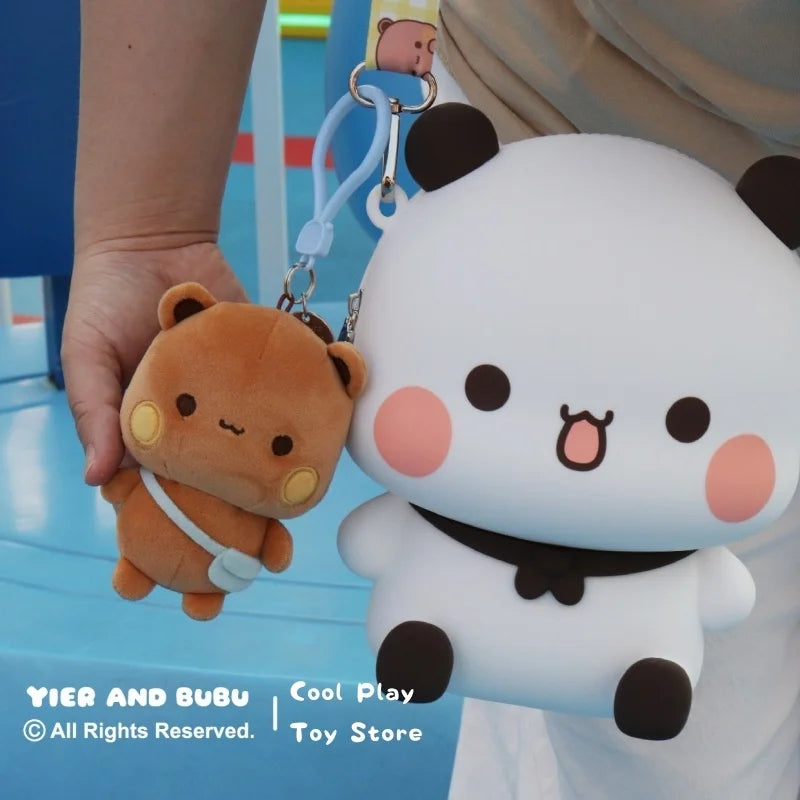 Bubu & Dudu Panda Silicone Crossbody Bag | Anime Messenger Silicone Crossbody Bag HIP