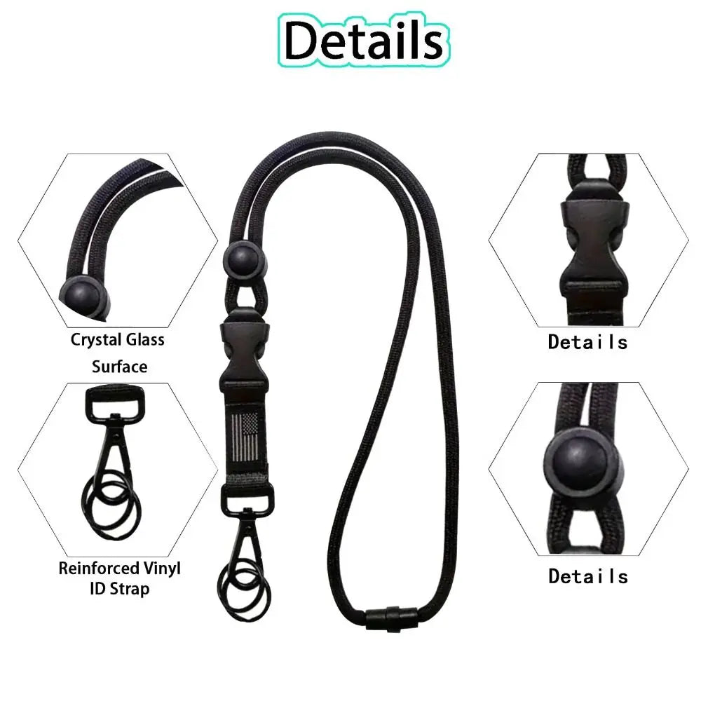 Adjustable ID Card Holder Lanyard – Heavy Duty Neck Strap Badge Holder Lanyard HIP