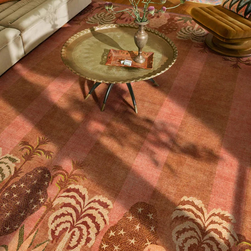 Retro Non-Slip Machine Washable Large Area Rug | Geometric Area Rug HIP
