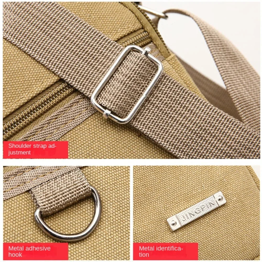 Canvas Crossbody Shoulder Bag – Large Capacity Unisex Canvas Crossbody Bag HIP